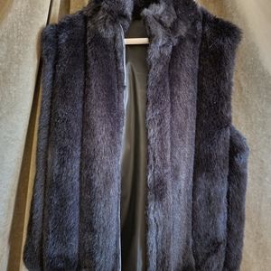 Vintage Faux Fur Reversible Vest